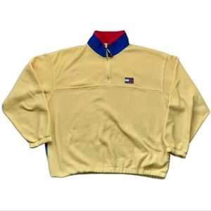 VINTAGE 90s TOMMY HILFIGER 1/4 ZIP FLEECE